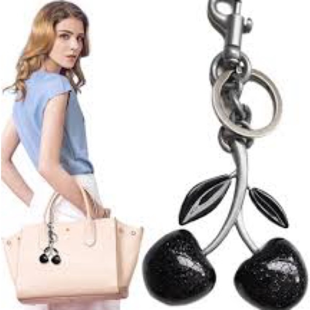 Coach cherries keychain black and silver - Picture 10 of 11